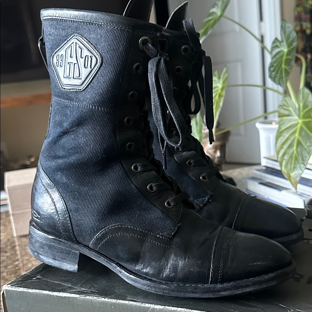 G Star Raw Payton II Gallant Denim combat boots size 8
